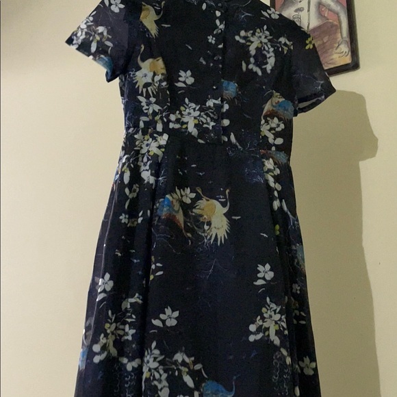 Lovely blue floral Migeer full length dress. Size M - Picture 6 of 16